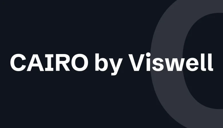 CAIRO Font — CAIRO by Viswell — cover for the premium font write-up on The Asset Crate