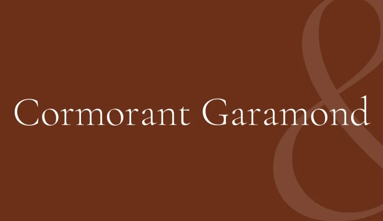 cormorant garamond font free download — Cormorant Garamond — the typeface name set in Cormorant Garamond itself, white on a solid colour cover