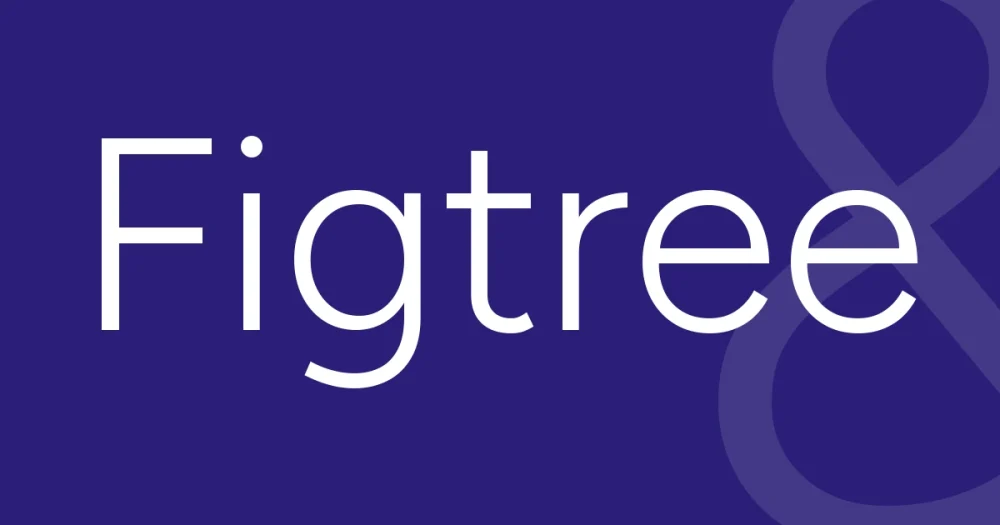 figtree font free download — Figtree — the typeface name set in Figtree itself, white on a solid colour cover