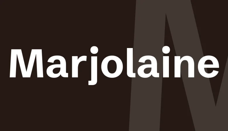 marjolaine font — Marjolaine — cover for the premium font write-up on The Asset Crate