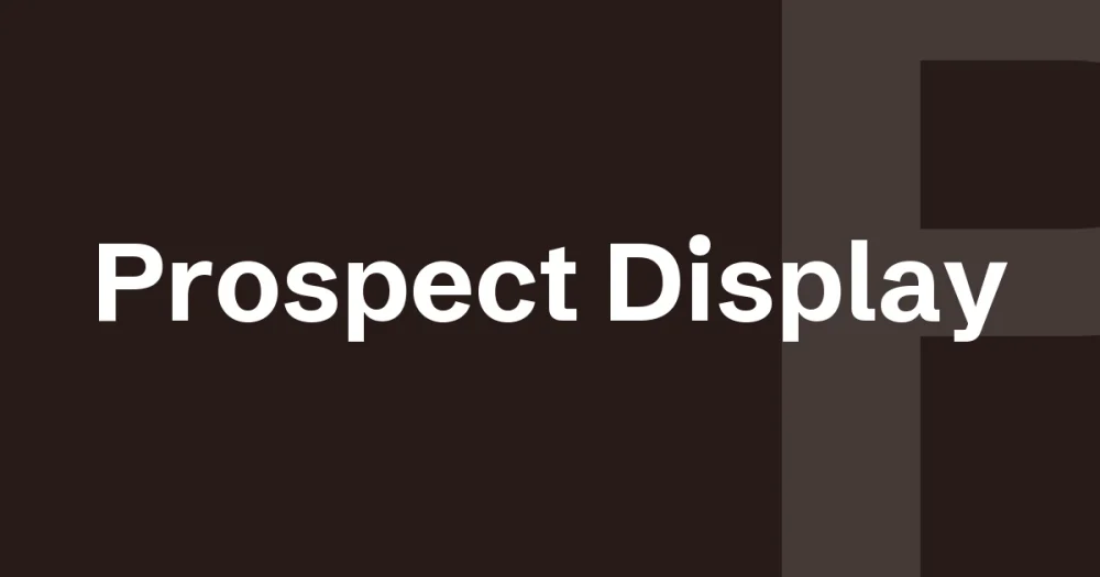prospect display font — Prospect Display — cover for the premium font write-up on The Asset Crate