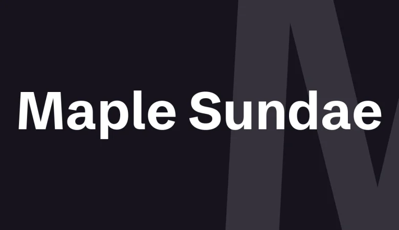 maple sundae font — Maple Sundae — cover for the premium font write-up on The Asset Crate