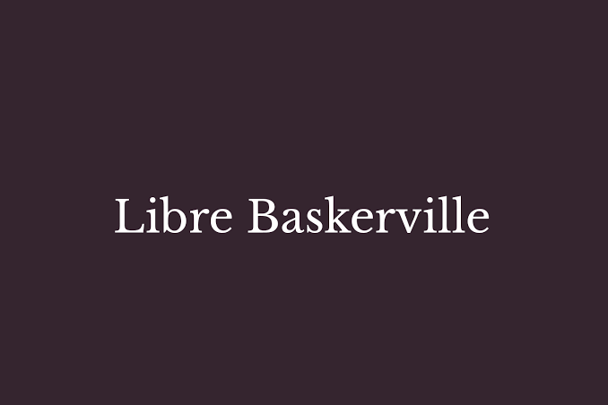 Libre Baskerville Font
