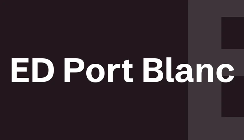 ED Port Blanc — cover for the premium font write-up on The Asset Crate