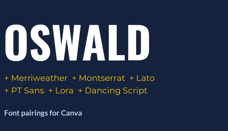 Oswald Font Pairing in Canva: 6 Combinations That Work - cover