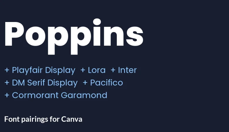 Poppins Font Pairing in Canva: 6 Fonts That Go With It - cover
